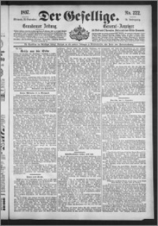 Der Gesellige : Graudenzer Zeitung 1897.09.22, Jg. 72, No. 222