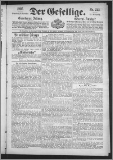 Der Gesellige : Graudenzer Zeitung 1897.09.25, Jg. 72, No. 225
