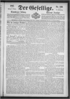 Der Gesellige : Graudenzer Zeitung 1897.10.01, Jg. 72, No. 230