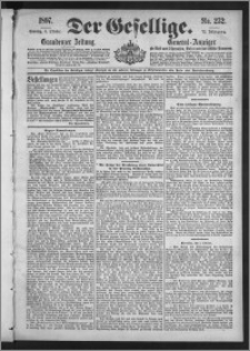 Der Gesellige : Graudenzer Zeitung 1897.10.03, Jg. 72, No. 232