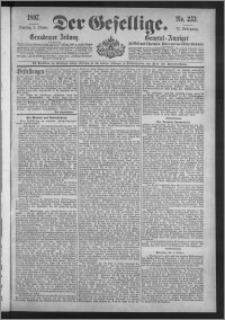 Der Gesellige : Graudenzer Zeitung 1897.10.05, Jg. 72, No. 233
