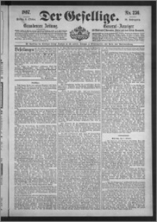 Der Gesellige : Graudenzer Zeitung 1897.10.08, Jg. 72, No. 236