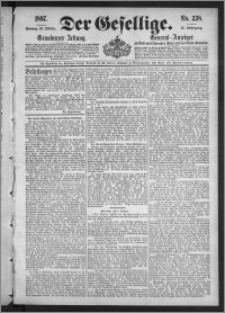 Der Gesellige : Graudenzer Zeitung 1897.10.10, Jg. 72, No. 238