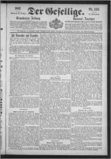Der Gesellige : Graudenzer Zeitung 1897.10.20, Jg. 72, No. 246