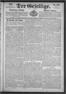 Der Gesellige : Graudenzer Zeitung 1897.11.04, Jg. 72, No. 259