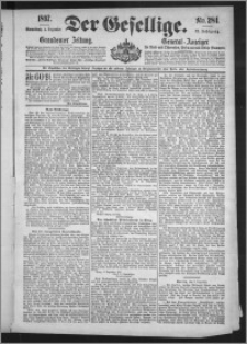 Der Gesellige : Graudenzer Zeitung 1897.12.04, Jg. 72, No. 284