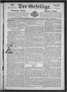 Der Gesellige : Graudenzer Zeitung 1897.12.05, Jg. 72, No. 285