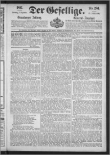 Der Gesellige : Graudenzer Zeitung 1897.12.07, Jg. 72, No. 286