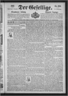 Der Gesellige : Graudenzer Zeitung 1897.12.09, Jg. 72, No. 288