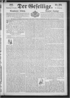 Der Gesellige : Graudenzer Zeitung 1897.12.16, Jg. 72, No. 294