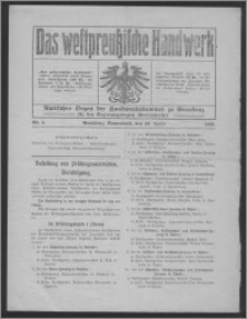 Das Westpreussische Handwerk : Amtliches Organ der Handwerkskammer zu Graudenz für den Regierungsbezirk Marienwerder 1916, R. 2, Nr 5