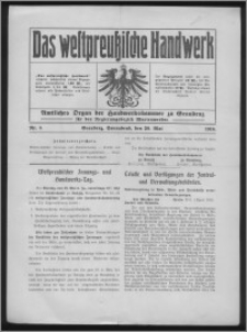 Das Westpreussische Handwerk : Amtliches Organ der Handwerkskammer zu Graudenz für den Regierungsbezirk Marienwerder 1916, R. 2, Nr 8