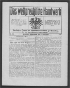 Das Westpreussische Handwerk : Amtliches Organ der Handwerkskammer zu Graudenz für den Regierungsbezirk Marienwerder 1916, R. 2, Nr 24