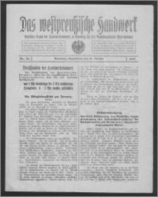 Das Westpreussische Handwerk : Amtliches Organ der Handwerkskammer zu Graudenz für den Regierungsbezirk Marienwerder 1917, R. 3, Nr 29