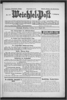 Weichsel-Post : Grudziądzer (Graudenzer) Zeitung 1927.08.07, Jg. 7, Nr 178