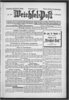 Weichsel-Post : Grudziądzer (Graudenzer) Zeitung 1927.08.19, Jg. 7, Nr 187