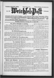 Weichsel-Post : Grudziądzer (Graudenzer) Zeitung 1927.08.30, Jg. 7, Nr 196