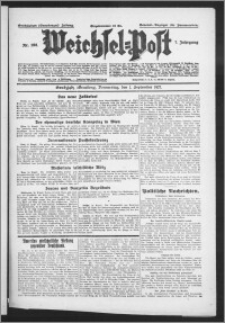 Weichsel-Post : Grudziądzer (Graudenzer) Zeitung 1927.09.01, Jg. 7, Nr 198