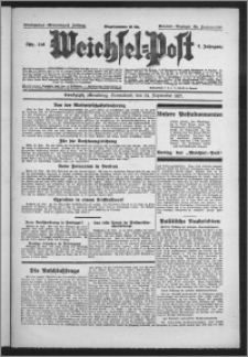 Weichsel-Post : Grudziądzer (Graudenzer) Zeitung 1927.09.24, Jg. 7, Nr 218