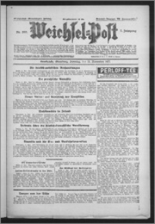 Weichsel-Post : Grudziądzer (Graudenzer) Zeitung 1927.11.13, Jg. 7, Nr 260