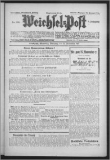 Weichsel-Post : Grudziądzer (Graudenzer) Zeitung 1927.11.15, Jg. 7, Nr 261