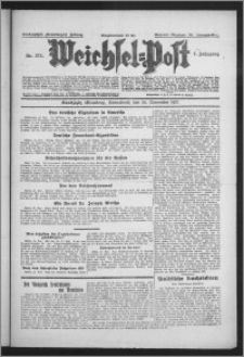 Weichsel-Post : Grudziądzer (Graudenzer) Zeitung 1927.11.26, Jg. 7, Nr 271