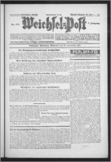 Weichsel-Post : Grudziądzer (Graudenzer) Zeitung 1927.11.30, Jg. 7, Nr 274