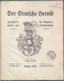 Der Deutsche Herold 1929, Jg. 60 no 1