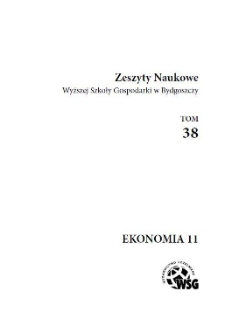 Zeszyty Naukowe Wyższej Szkoły Gospodarki w Bydgoszczy, T.38, Ekonomia nr 11
