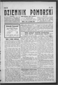 Dziennik Pomorski 1926.11.24, R. 6, nr 271
