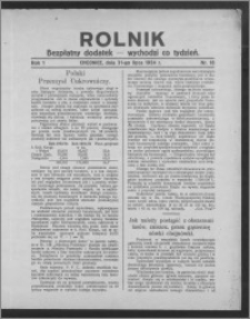 Rolnik : bezpłatny dodatek : wychodzi co tydzień 1924.07.31, R. 1, nr 18