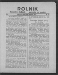 Rolnik : bezpłatny dodatek : wychodzi co tydzień 1924.12.04, R. 1, nr 36