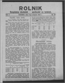 Rolnik : bezpłatny dodatek : wychodzi co tydzień 1925.08.06, R. 2, nr 29