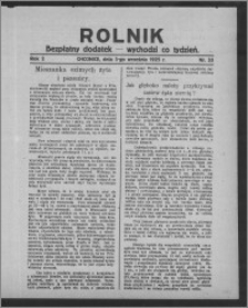 Rolnik : bezpłatny dodatek : wychodzi co tydzień 1925.09.03, R. 2, nr 33