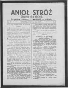 Anioł Stróż : gazeta dla dzieci : bezpłatny dodatek 1924.05.01, R. 1, nr 5