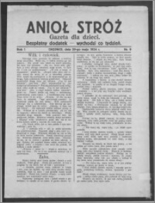 Anioł Stróż : gazeta dla dzieci : bezpłatny dodatek 1924.05.29, R. 1, nr 9