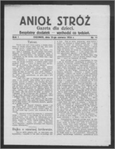 Anioł Stróż : gazeta dla dzieci : bezpłatny dodatek 1924.06.12, R. 1, nr 11