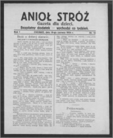 Anioł Stróż : gazeta dla dzieci : bezpłatny dodatek 1924.06.19, R. 1, nr 12