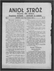Anioł Stróż : gazeta dla dzieci : bezpłatny dodatek 1924.08.21, R. 1, nr 21