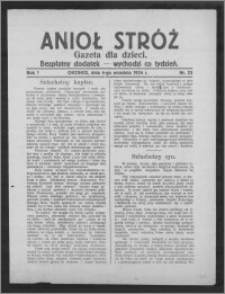 Anioł Stróż : gazeta dla dzieci : bezpłatny dodatek 1924.09.04, R. 1, nr 23