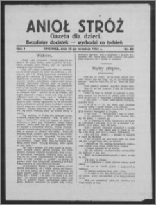 Anioł Stróż : gazeta dla dzieci : bezpłatny dodatek 1924.09.25, R. 1, nr 25