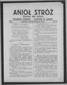 Anioł Stróż : gazeta dla dzieci : bezpłatny dodatek 1924.11.06, R. 1, nr 31