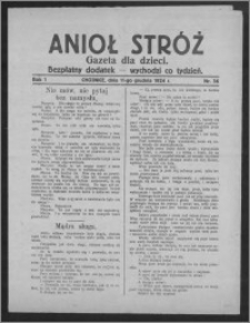 Anioł Stróż : gazeta dla dzieci : bezpłatny dodatek 1924.12.11, R. 1, nr 36