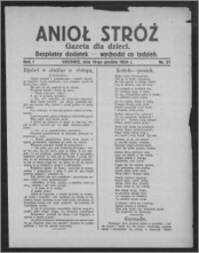 Anioł Stróż : gazeta dla dzieci : bezpłatny dodatek 1924.12.18, R. 1, nr 37