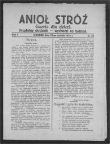 Anioł Stróż : gazeta dla dzieci : bezpłatny dodatek 1924.12.23, R. 1, nr 38