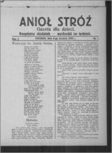 Anioł Stróż : gazeta dla dzieci : bezpłatny dodatek 1925.01.06, R. 2, nr 1