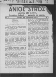 Anioł Stróż : gazeta dla dzieci : bezpłatny dodatek 1925.01.15, R. 2, nr 2