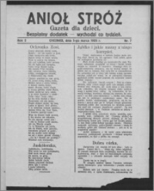 Anioł Stróż : gazeta dla dzieci : bezpłatny dodatek 1925.03.05, R. 2, nr 7
