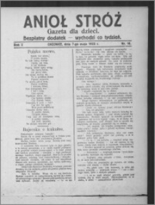 Anioł Stróż : gazeta dla dzieci : bezpłatny dodatek 1925.05.07, R. 2, nr 16