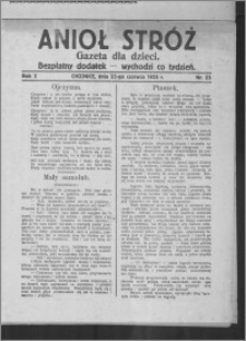 Anioł Stróż : gazeta dla dzieci : bezpłatny dodatek 1925.06.25, R. 2, nr 23